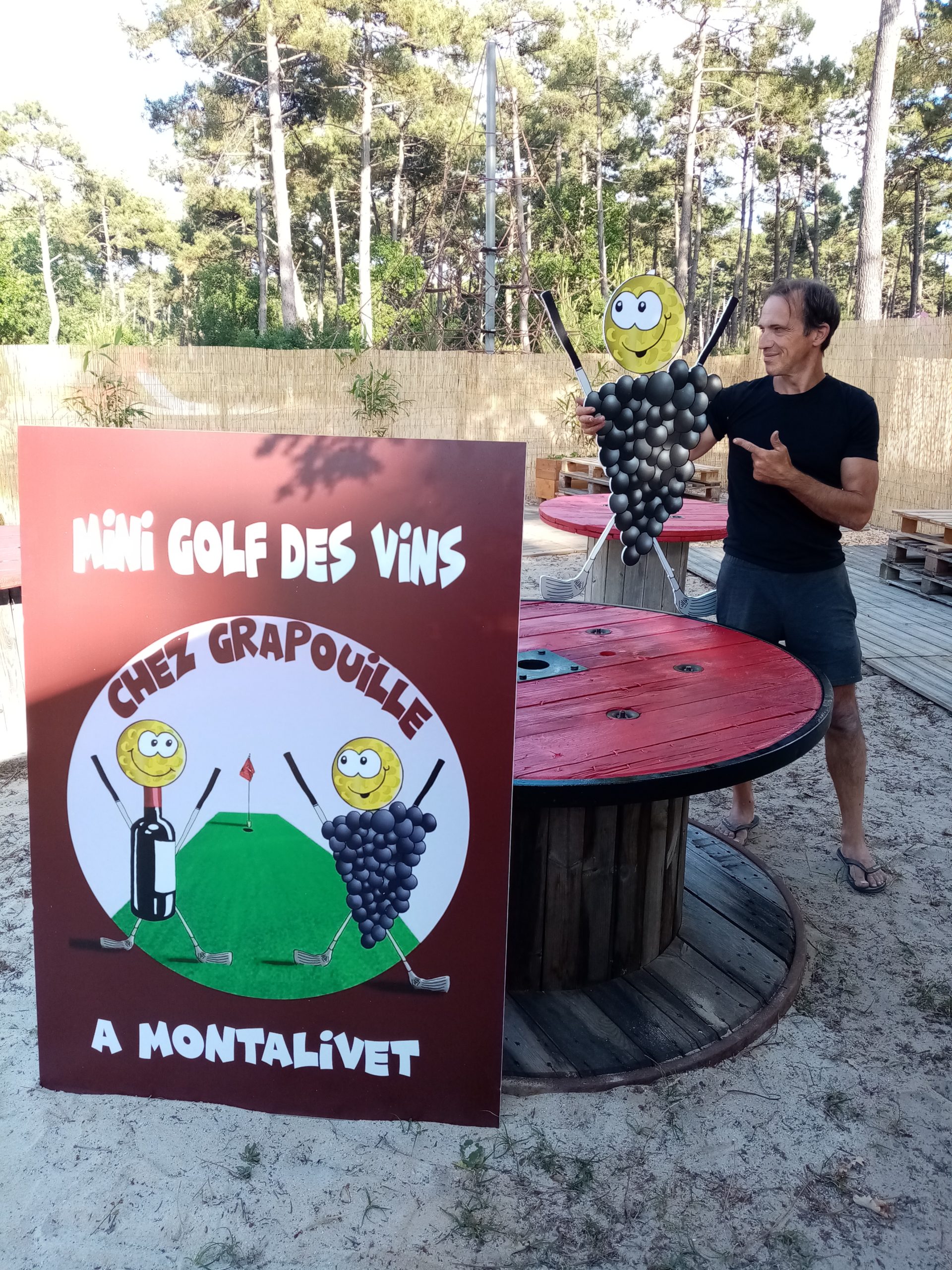 Présentation Minigolf des vins de Patrice Laujac